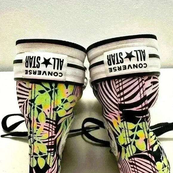 Converse Junior Chuck Taylor All Star EVA Lift Plant Love High‎ Top Size 3 - Picture 7 of 8